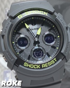 新品 CASIO カシオ 正規品 G-SHOCK Gショック ジーショック タフソーラー腕時計 アナデジ ２０気圧防水 多機能腕時計 蛍光イエロー