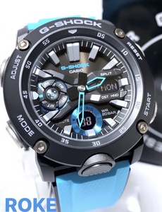 新品 G-SHOCK Gショック ジーショック カシオ CASIO 正規品 腕時計 アナデジ腕時計 多機能腕時計 ウォッチ カーボンコアガード ブルー