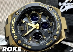 新品 G-SHOCK タフソーラー腕時計 G-STEEL カシオ Gショック Gスチール CASIO 腕時計 ビックフェイス タフソーラー 多機能腕時計 ゴールド