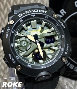 新品 G-SHOCK Gショック ジーショック カシオ CASIO 正規品 腕時計 アナデジ腕時計 多機能腕時計 迷彩 ウォッチ カーボンコアガード