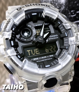 新品 CASIO カシオ 正規品 G-SHOCK Gショック ジーショック 腕時計 クリアスケルトン 限定モデル デジタル 多機能腕時計 GA-700SKE-7A