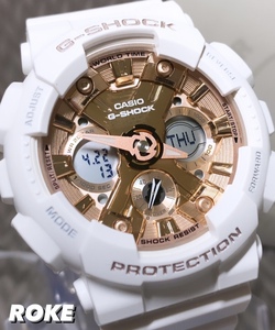 新品 G-SHOCK Gショック ジーショック カシオ CASIO 正規品 腕時計 アナデジ腕時計 多機能腕時計 ホワイト ピンクゴールド プレゼント