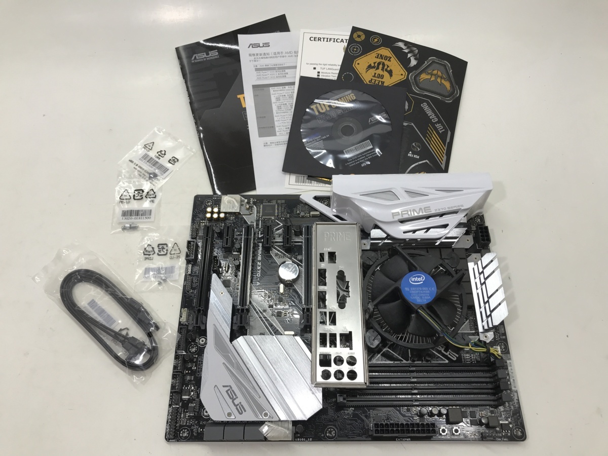 通販でクリスマス 中古 Asus製 元箱あり Lga1151 Z370 A Prime Atxマザーボード Asustek Labelians Fr