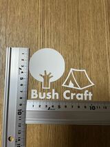 【送料無料】 Bush Craft カッティングステッカー ブッシュクラフト キャンプ テント アウトドア CAMP【新品】._画像2