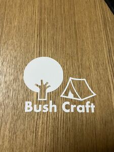 39. 【送料無料】 Bush Craft カッティングステッカー ブッシュクラフト キャンプ テント アウトドア CAMP【新品】.