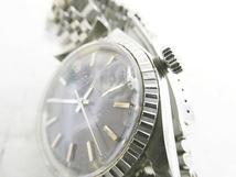 13 35-457889-27 [S]【A】ロレックス ROLEX デイトジャスト DATE JUST 1603 ブルー系文字盤 メンズ 自動巻き 腕時計 アクセサリー 大35_画像10