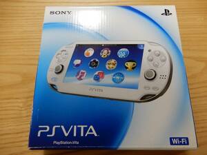 【PSVITA】PlayStation Vita (プレイステーション ヴィータ) Wi‐Fiモデル クリスタル・ホワイト (PCH-1000 ZA02) 中古　即決送料無料