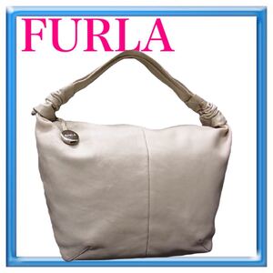 【美品】FURLA フルラ レザー シルバー金具 ハンドバッグ トートバッグ ショルダーバッグ 肩掛けかばん レディース