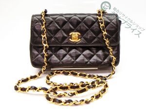 ◆Y4863 CHANEL シャネル ミニマトラッセ ターンロック ココマーク チェーン ショルダー バッグ