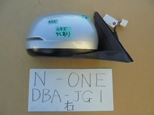 N-ONE　27年　DBA-JG1　右ドアミラー　カラー B589PA　電動格納式　電動リモコン式