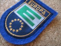 80s EUROPE 欧州連合 旗 ビンテージ ワッペン/EフェルトEUヨーロッパ欧州ECアップリケ紋章パッチ旅行エンブレム土産ユーロA_画像4