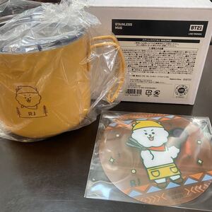 BT21 RJ ステンレスマグカップ コースター付き