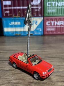 * Mercedes * Benz CLK red memory stand * original processed goods memory clip car miscellaneous goods stationery hand made Mercedes-Benz