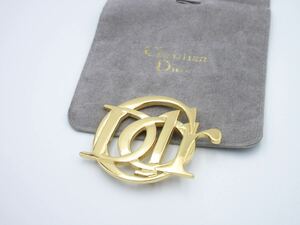 [ unused ]Christian Dior brooch Logo Christian Dior Vintage accessory lady's wedding rare V19