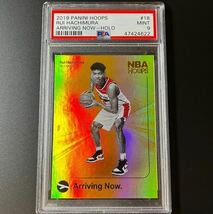 PSA9 MINT 2019 PANINI HOOPS 八村塁 ルーキーカード ゴールドホロパラレル RC No.18 PSA鑑定済カード_画像1