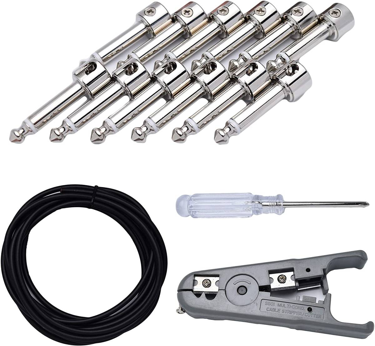 Free The Tone SL-5L-GD-10K ソルダーレスケーブルキット Free The Tone SL-5L-GD-2P CU-5050用ソルダーレスプラグ Lプラグ 2個入