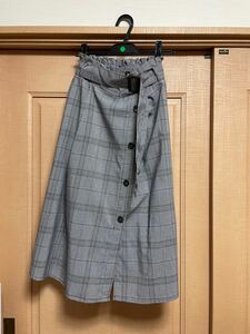 ロングスカート　ロペピクニック　マキシ丈　チェック　スカート