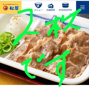 松屋フーズクーポン券2枚