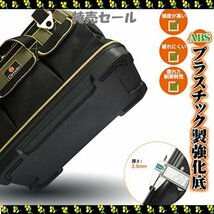 大特価 色グリーン 特化プラスチック底部 道具袋 防水 工具袋 1680Dオックスフォード ベルト付 工具バッグ Drado ツー_画像3