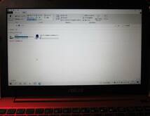 ASUS★windows10★モバイルノートパソコン レッド_画像3