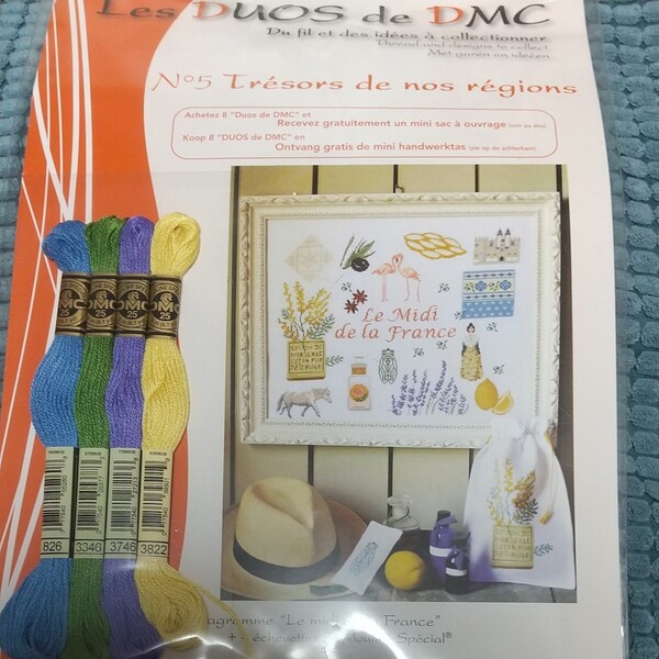 DMC糸付きクロスステッチ図案 Les Duos de DMC Bretagne