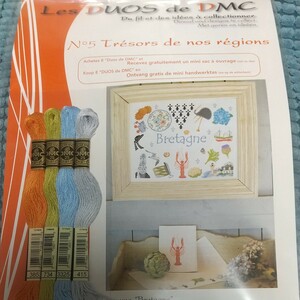 DMC刺繍糸付きクロスステッチ図案Les Duos de DMC Le midi de la France