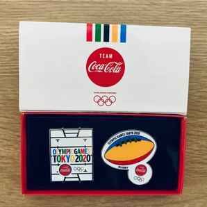 コカコーラ　東京オリンピック　ピンバッジ(ラグビー) 非売品