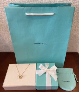 新品 正規品 ティファニー tiffany&co ネックレス リボン ダイヤモンド イエローゴールド K18 ケース巾着紙袋リボン ゴールド プレゼント