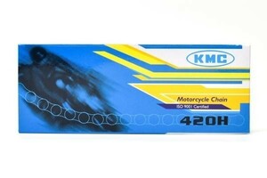 KMC製 シルバードライブチェーン420H-140L 適合：グロム(JC61)