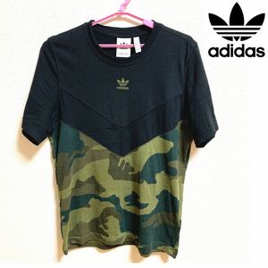 【adidas】アディダス 迷彩　オリジナルロゴ　Tシャツ