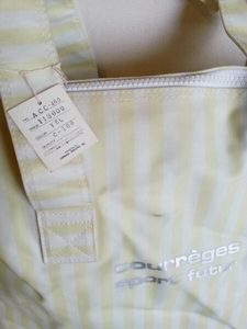  новый товар товар с некоторыми замечаниями courreges Courreges спорт легкий сумка YEL/ обычная цена 13000 иен + налог / загрязнения есть 