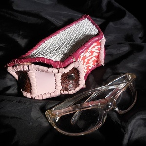  hand made bending surface design sunglasses for leather case (2)