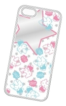 ◆送料無料◆iPhone5/5s/SE　ハローキティ ハードケース★ミラーカバー★ iDress キティ&ミミィ★ストラップホール付★ iP5-KT11_画像2