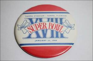 アンティーク ビンテージ 缶バッチ USA 80's SUPER BOWL スーパーボウル ヴィンテージ 雑貨 AE763