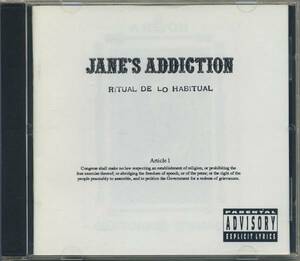 JANE'S ADDICTION■『RITUAL DE LO HABITUAL』US盤白ジャケCD