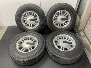冬用 売り切り ハマー H3 純正 16インチアルミホイールスタッドレスタイヤ付き4本セット! ヨコハマジオランダー I/T G072