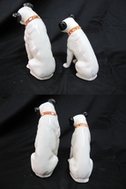陶器製　ビクター犬 ニッパー君 ７点まとめて（23）大きさ違い７点セット　7～25.5ｃｍ　置物 インテリア コレクション オブジェ レトロ　_画像7