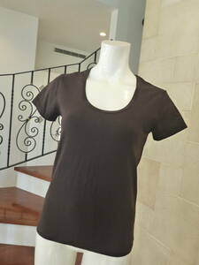 beautiful goods Theory theory * tea Brown short sleeves cut and sewn S corresponding 