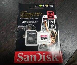 新品 microsdカード 64GB SanDisk microSDXC UHS-I U3 V30 4K Extreme Pro
