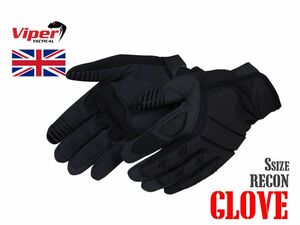 VIPER タクティカル リーコン グローブ BK/Sサイズ◆UK イギリス サバイバルゲーム バイパー 装備 ナックルガード サバゲ コスプレ 手袋