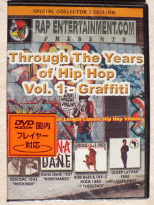 新品DVD★Through The Years of Hip Hop Vol.1 - Graffiti◆RUN DMC、DE LA SOUL ほか◆輸入盤／Made in Canada◆クラシック・ヒップホップ