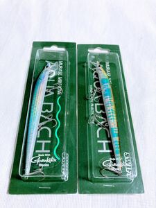 ムラセミノー アクアバッハ 13センチ 未使用品 2本セット④ MURASE MINNOW 13cm AQUA BACH 芦ノ湖 グリグリ トラウト ブラウン