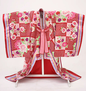 inagoya#. Hinamatsuri и т.д. *JAPAN STYLE[ для малышей * 10 2 одиночный способ кимоно ]1 лет девочка без рукавов нижняя рубашка имеется б/у "надеты" возможно .. sama кимоно v1964nr
