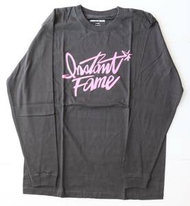  regular price 6800 new goods genuine article INSTANT FAME long T-shirt LT-19-S002-P-BK XL instant feim5043