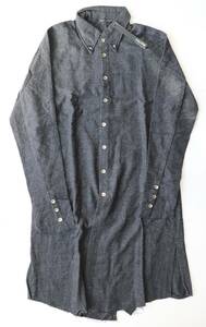 新品 本物 KMRii Wool Long Shirt シャツ 1602-SH14 M/1 ケムリ 5124