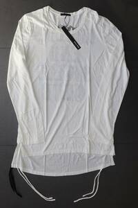 新品 本物 KMRii World's End Side Shirring / LS Tシャツ 1801-CT08/LS M/1 ケムリ 5120