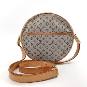 ◎1円~ルイヴィトン LOUIS VUITTON ショルダーバッグ ラウンド型 丸型 M92000 ジャンヌ GM モノグラムミニキャンバス グレー
