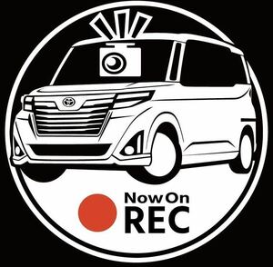 無料車種変更可能　トヨタ　ルーミー　前期　ドラレコ　ドライブレコーダー　ステッカー