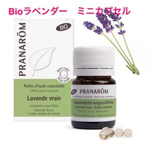 プラナロム(PRANAROM)Bioラベンダー精油ミニカプセル60粒 新品未開封