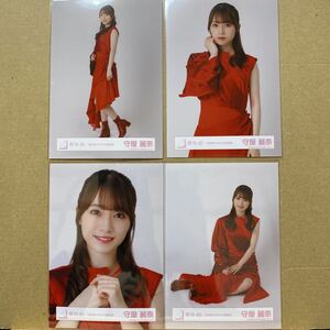 櫻坂46『流れ弾』ジャケット写真衣装 生写真 守屋麗奈 4種コンプ